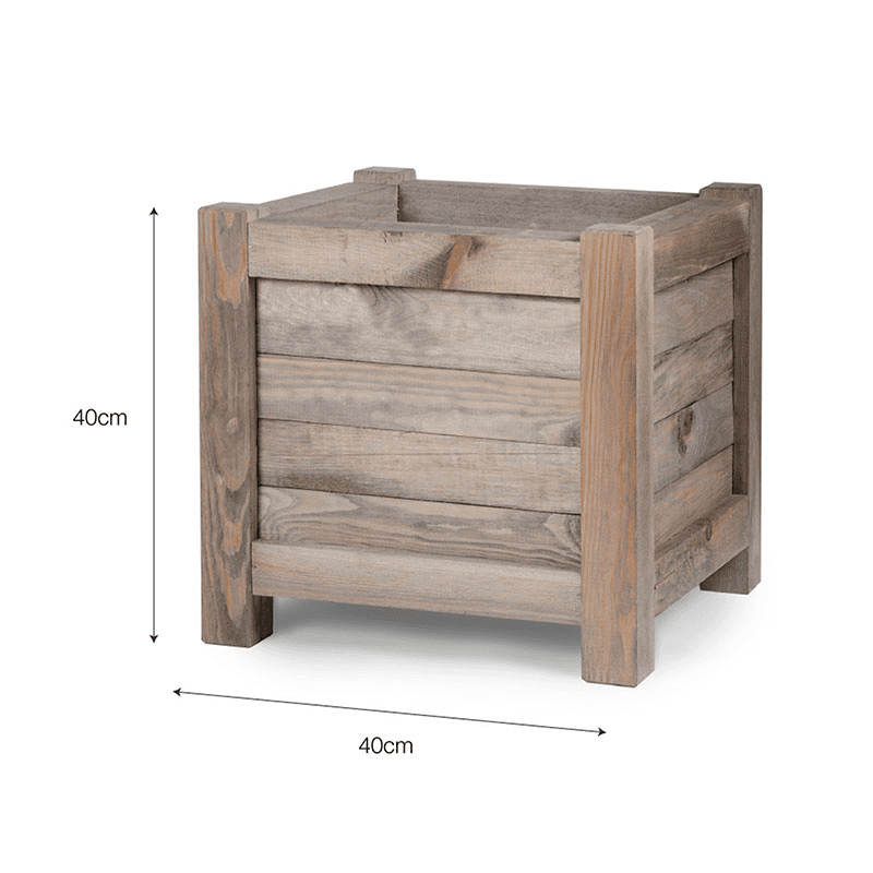 Square Planter, 40cm, Spruce