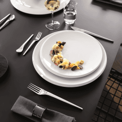 Image showing the NewMoon 30 piece cutlery set, Stainless Steel product.