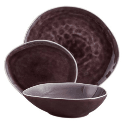 Image showing the Vie Naturelle 12 Piece Dinner Set, Aubergine product.