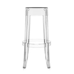 Image showing the Philippe Starck 2005 Charles Ghost Stool, H75cm, Crystal product.