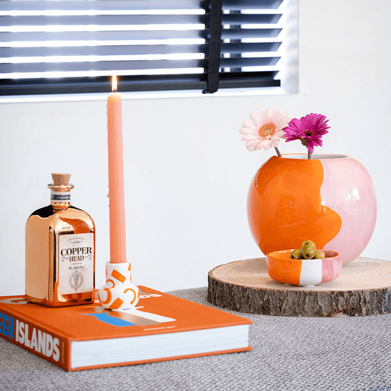 Lola Vase, H17.5cm, Fancy Fuego