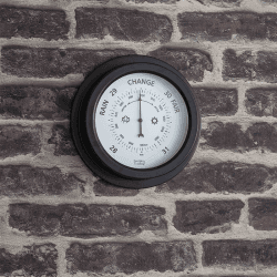 Image showing the Barometer, Tenby, Carbon, 22cm, Carbon product.