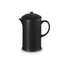 Image showing the Stoneware Cafetiere, 1 litre, Satin Black product.