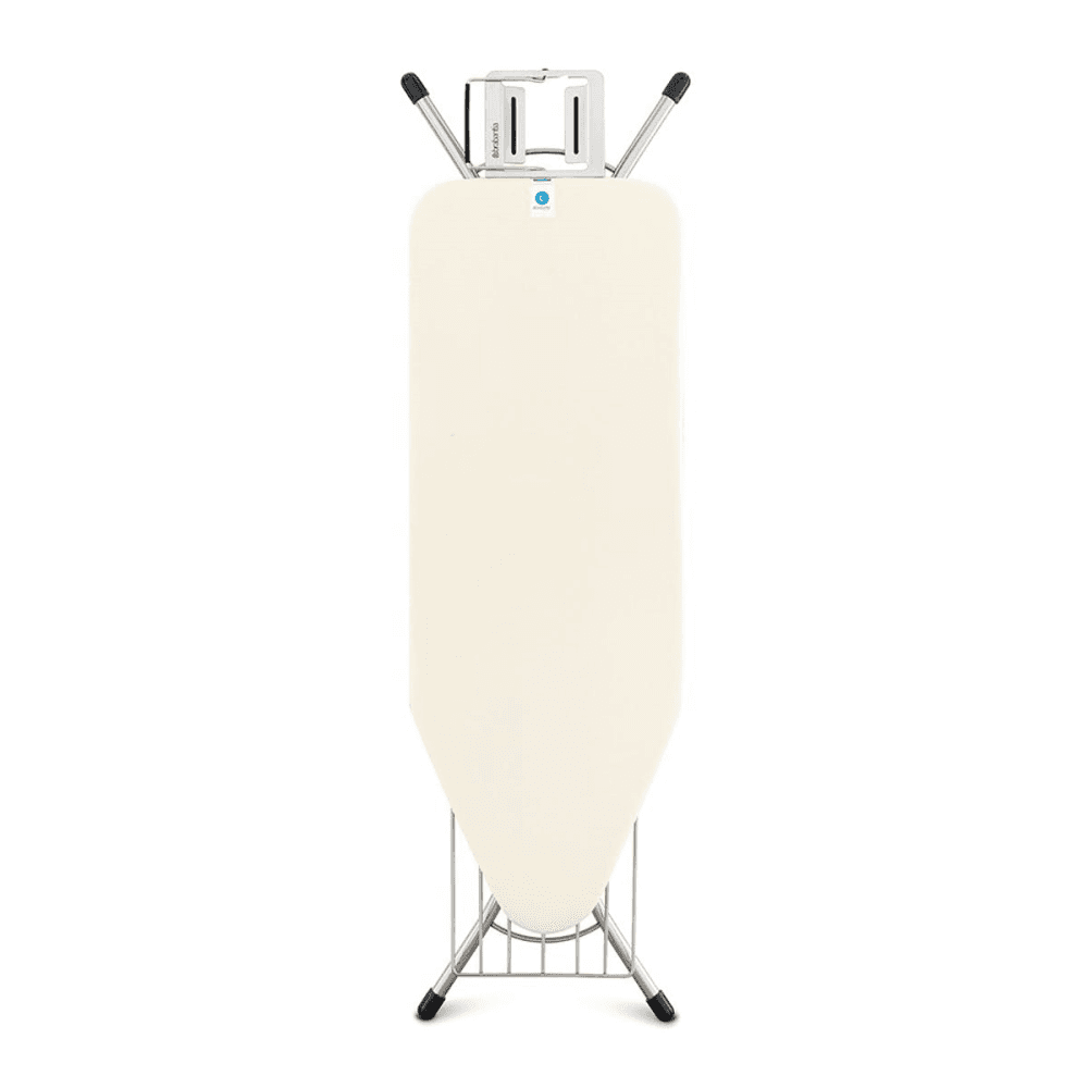 Steam Iron Rest With Linen Rack Ironing board, L124 x W45cm, Ecru
