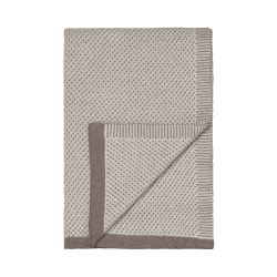 Image showing the Raindrops Plaid Throw, H180cm x W130cm, Ivory product.