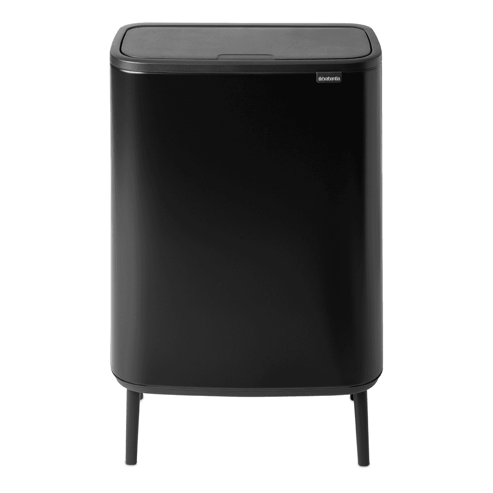 Bo Hi touch bin, 60 litre, Matt Black