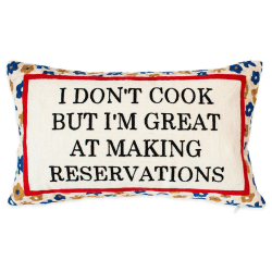 Image showing the I Don't Cook Cushion, 30cm x 50cm, White product.