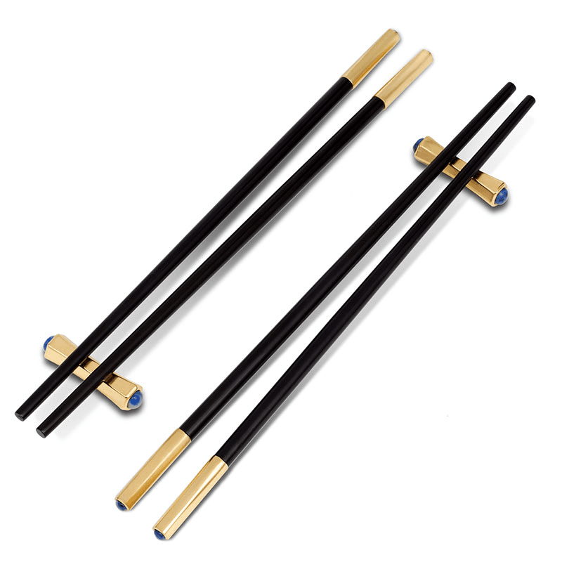 Zen Set of 2 Chopsticks, L24cm, Black