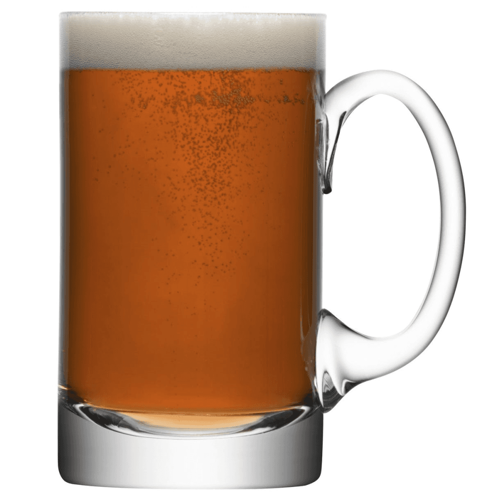 Bar Beer tankard, 0.75 litre, clear
