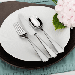 Image showing the Mahogany 7 piece place setting, satin finish stainless steel product.