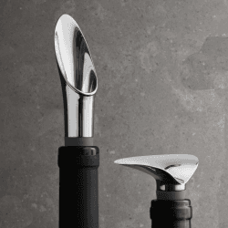 Image showing the Wine pourer and wine stopper, Stainless Steel product.