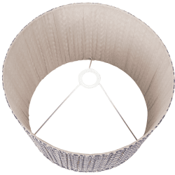 Image showing the Vienna Chevron Pleated Lampshade, 30cm, Blue product.