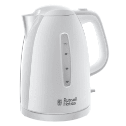 Image showing the Textures Kettle, 23 x 21.6 x 18.2cm, White product.