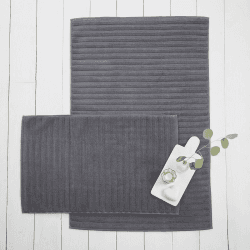 Image showing the Hydrocotton Bath mat, 50 x 80cm, Slate product.