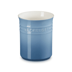 Image showing the Stoneware Utensil Jar, Small, Chambray product.