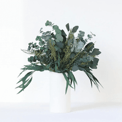 Image showing the Hand-Tied Medium Bouquet, Greenery & Neutrals, Matcha product.