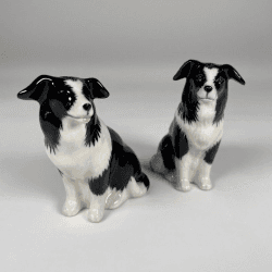 Image showing the Border Collie Salt & Pepper Shakers, H9cm, Black/White product.