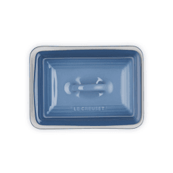 Image showing the Stoneware Butter Dish, 17cm, Chambray product.