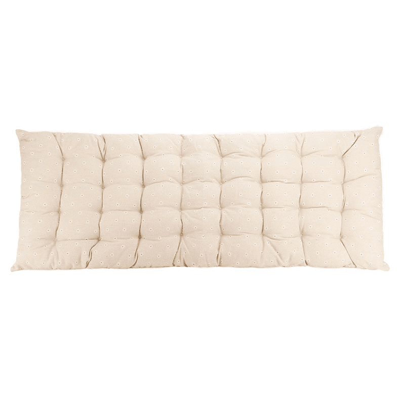 Daisy Bench Seat Pad, 110 x 40cm, Ecru