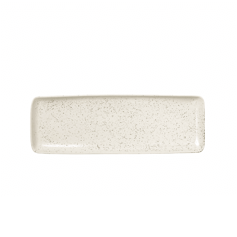 Nordic Vanilla Rectangular Platter, 12.5 x 35cm, Off White