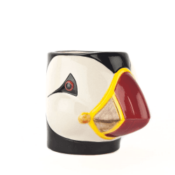 Image showing the Puffin Pencil Pot, H12cm, Black/Yellow product.