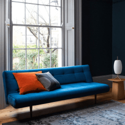 Image showing the Hinge Luxe Luxe Velvet Sofa Bed, Royal Blue product.