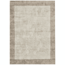 Image showing the Blade Border Rug - 1.6 x 2.3m; Smoke/ Putty, L160 x W230cm product.