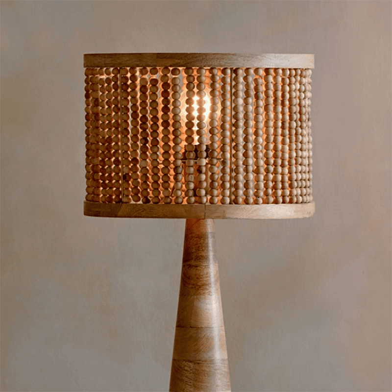 Neela Mango Wood Lampshade, 30cm, Natural