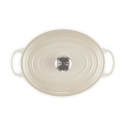 Image showing the Signature Cast Iron Oval Casserole, 29cm, Meringue product.