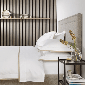 Image showing the Somerton King Deep Fitted Sheet, White product.