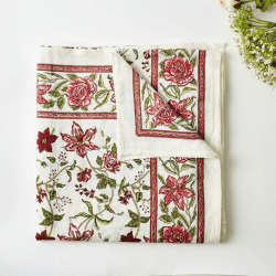 Image showing the Allegra Tablecloth, 145 x 310cm, Red product.