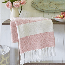 Image showing the Hammam Blanket, 2 x 1m, Coral product.