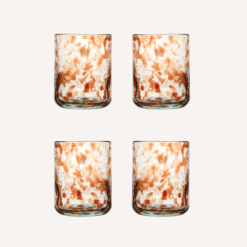 Image showing the Oro Set of 4 Tumblers, 350ml, Brown product.