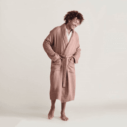 Image showing the The Dream Cotton Robe, Large, Rust product.