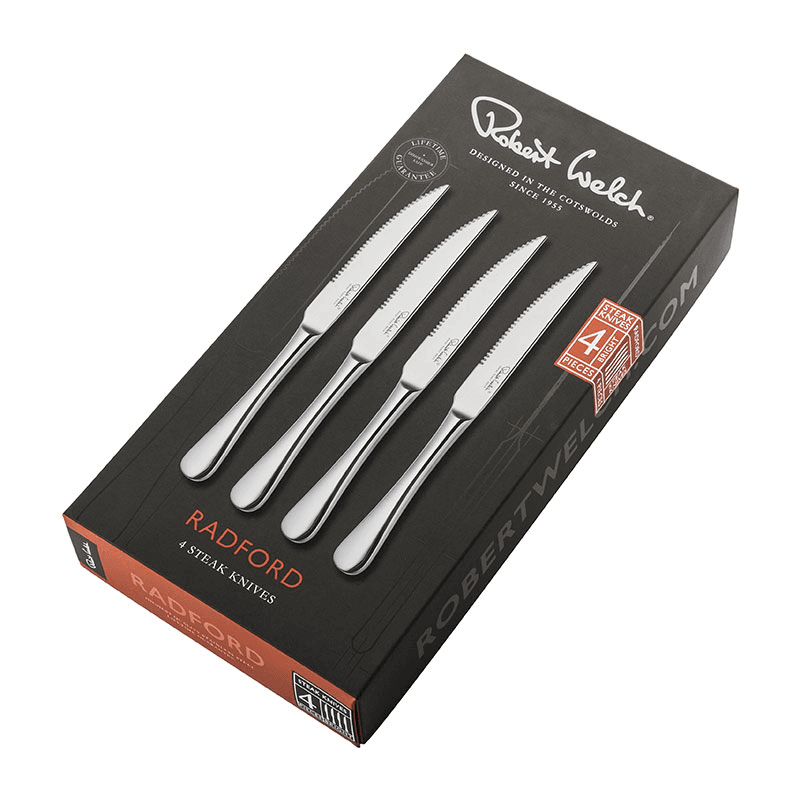 Radford Set of 4 Steak Knives, Stainless Steel