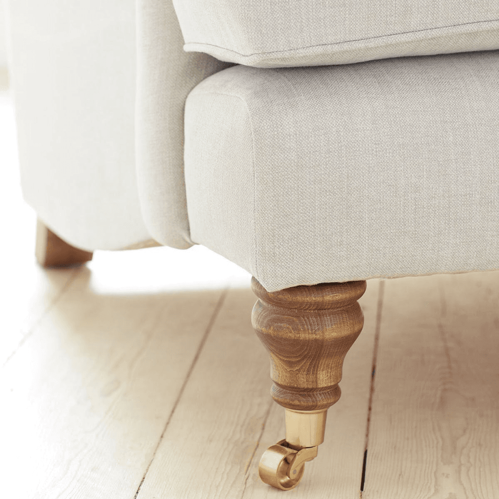Bluebell Sofa, Two and a Half Seat, Taupe Brushed Linen, Taupe
