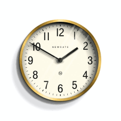 Image showing the Master Edwards Wall clock, D30cm, Radial Brass product.