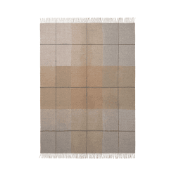 Image showing the Blocks Throw, H190cm x W130cm, Beige/Brown product.