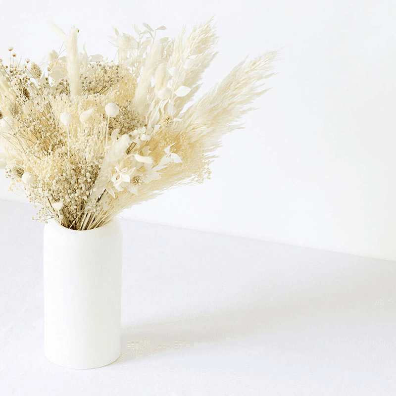 Natural Whites Large hand-tied bouquet, H42-48cm, Ecru