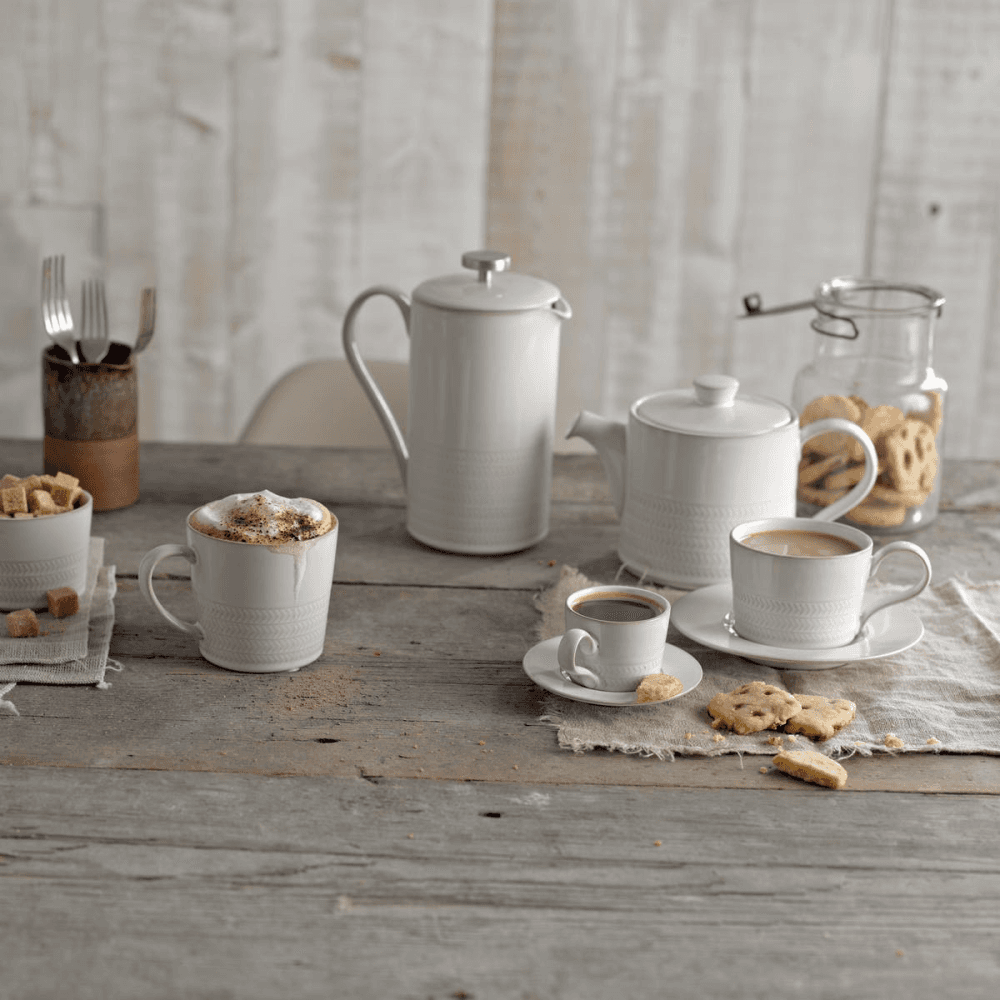 Natural Canvas Tea/coffee saucer, 16.5 x 2.5cm