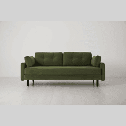 Image showing the Model 04 3 Seater Velvet Sofa Bed, Vine product.