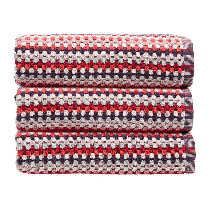 Carnaby Stripe Bath Sheet, Berry