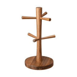 Image showing the Wooden Mug Tree, Brown product.