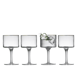 Image showing the Palermo Set of 4 Gin & Tonic Glasses, 320ml, Gold product.