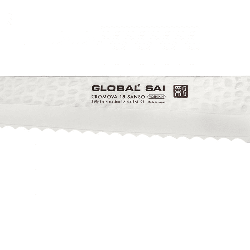 Sai Bread Knife, 23cm, Silver