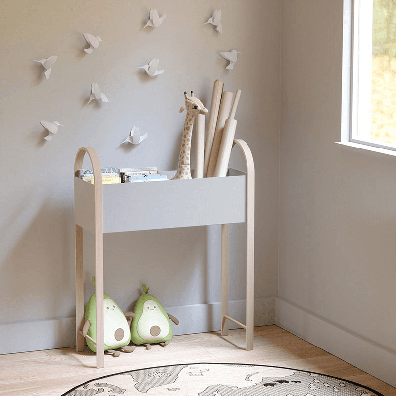 Bellwood Storage/Planter, 91 x 71cm, White & Natural