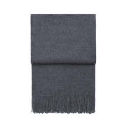 Image showing the Luxury Plaid Throw, H200cm x W130cm, Grey product.