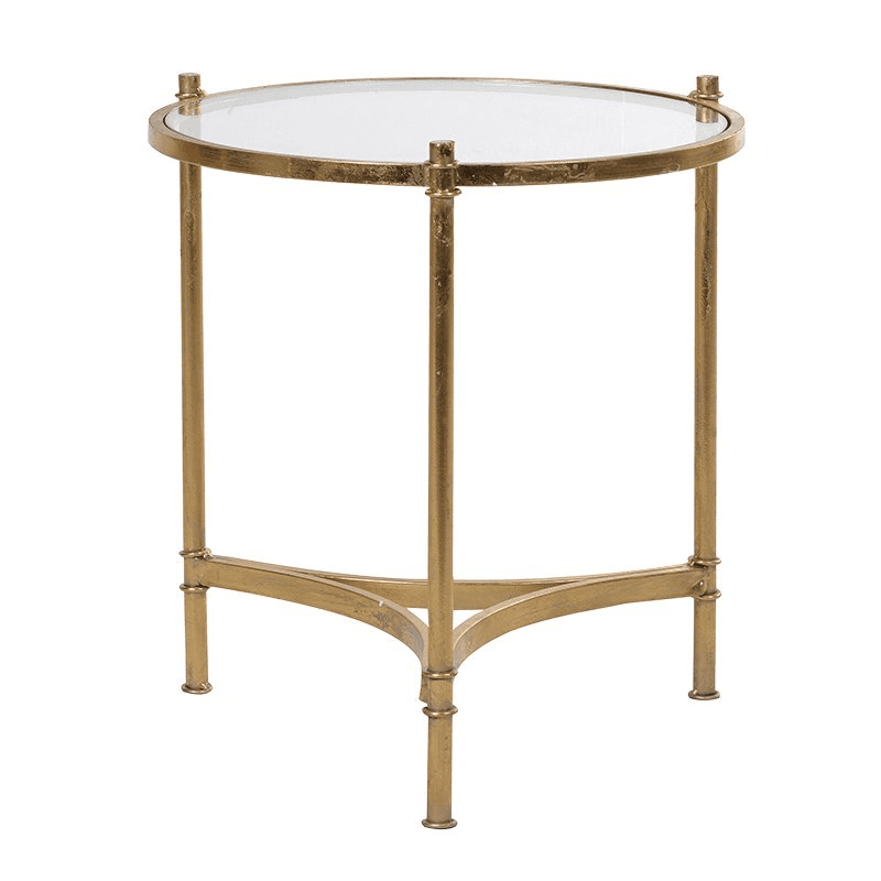 Side table, 45 x 43cm, Gold