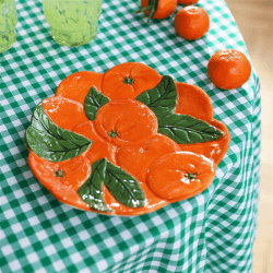 Image showing the Orange Side Plate, D23cm, Orange product.