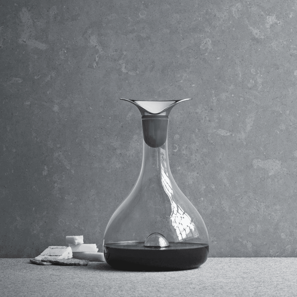 Thomas Sandell Wine carafe, Silicone, Stainless Steel And Glass